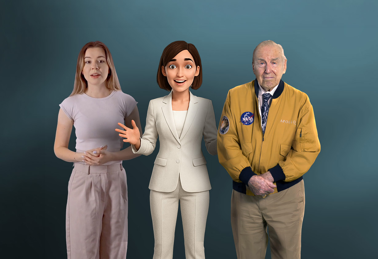 A range of figures who can appear in a TimeCapsule